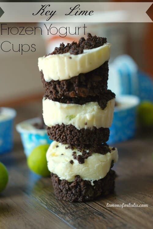 Key Lime Frozen Yogurt Cups