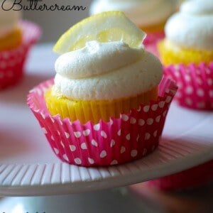 Lemon Cupcakes with White Chocolate Buttercream