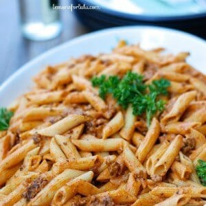 Stove Top Pastitsio made with Greek Yogurt