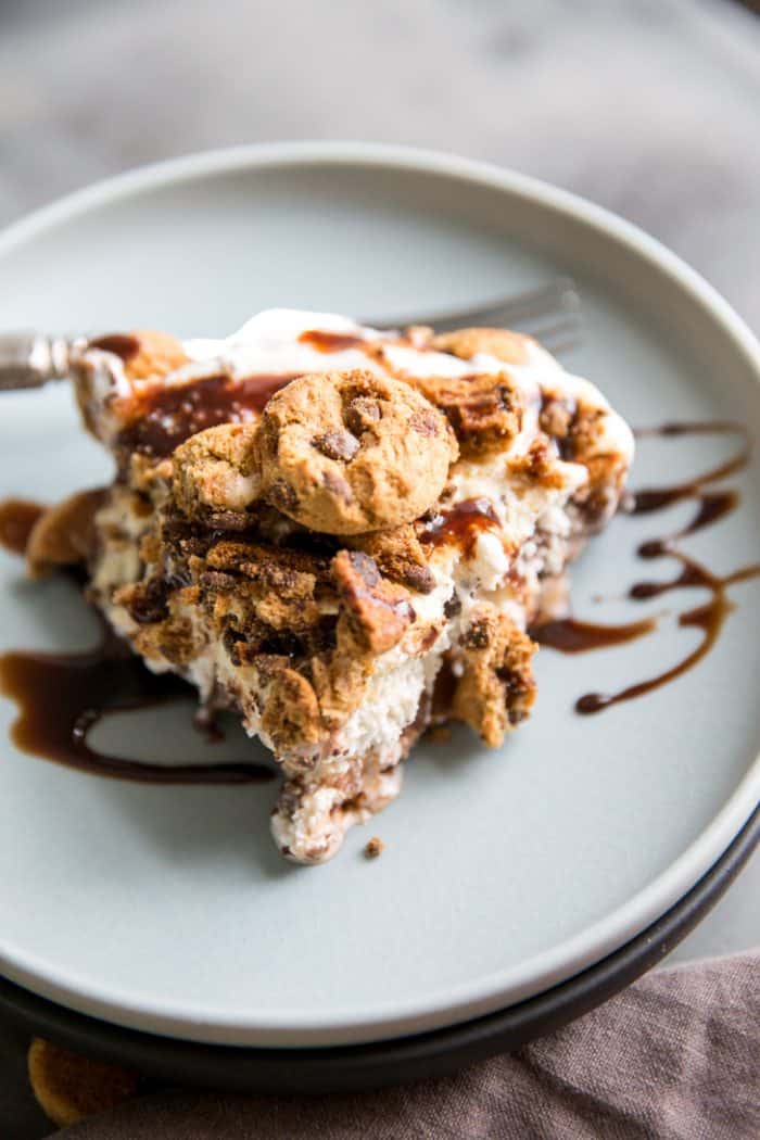 chocolate chip cookie ice cream pie