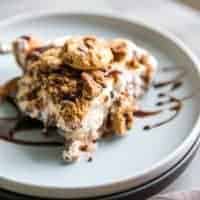 ice cream pie on a plate