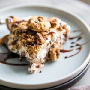 ice cream pie on a plate