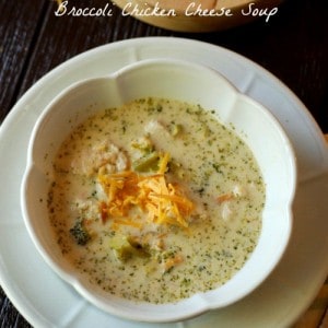 This broccoli soup is pure comfort with chunks of chicken, broccoli and of course lots of cheese! www.lemonsforlulu.com