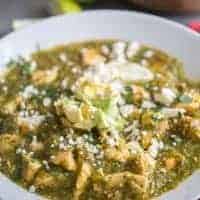 Chicken Verde Close up