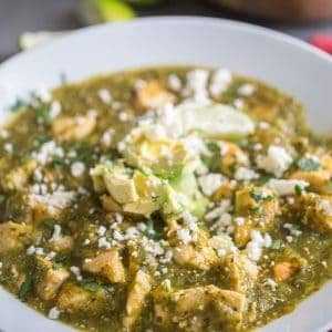 Chicken Verde Close up