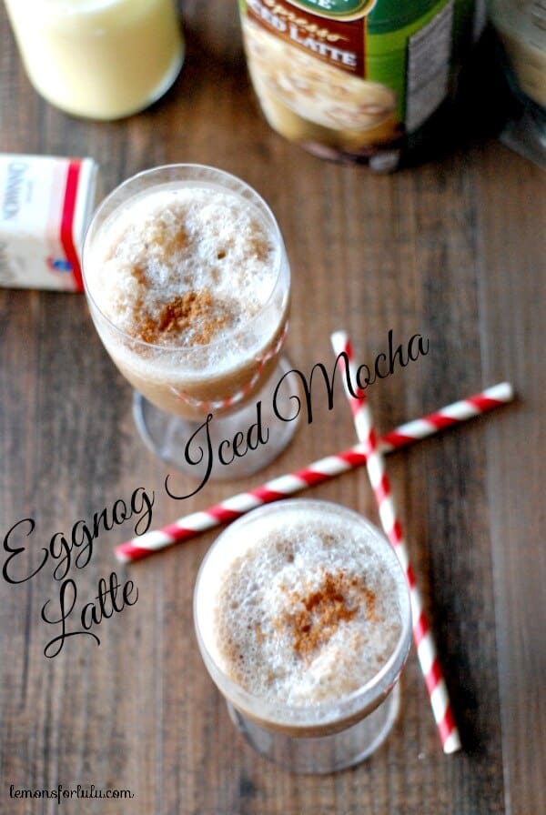 Eggnog Iced Mocha Latte