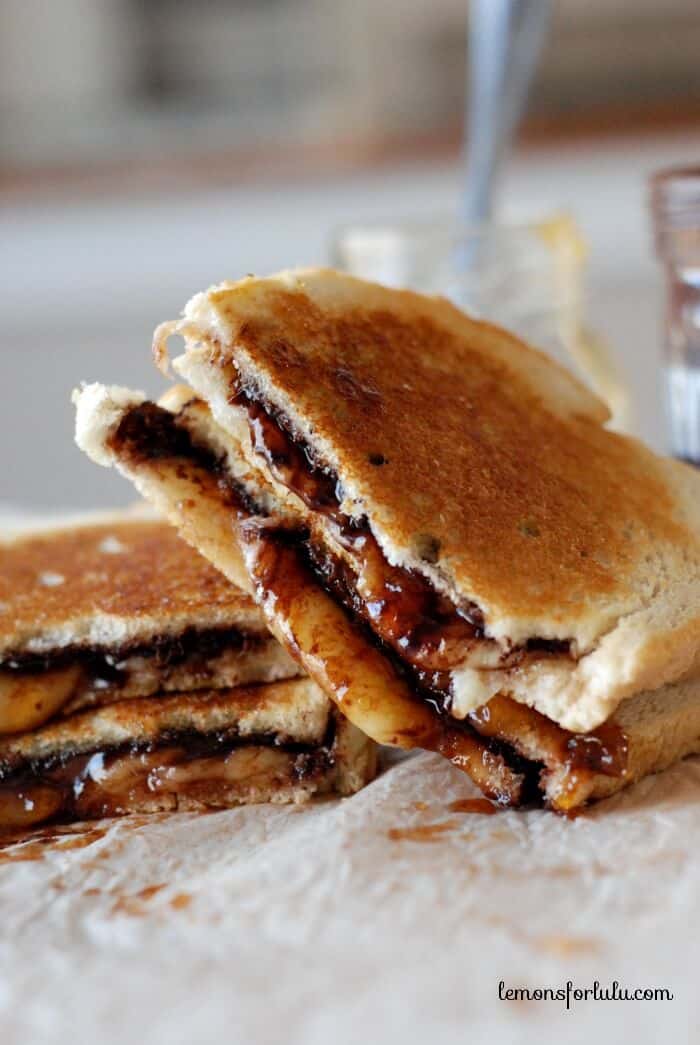 Fontina, Apricot and Chocolate Grilled Cheese