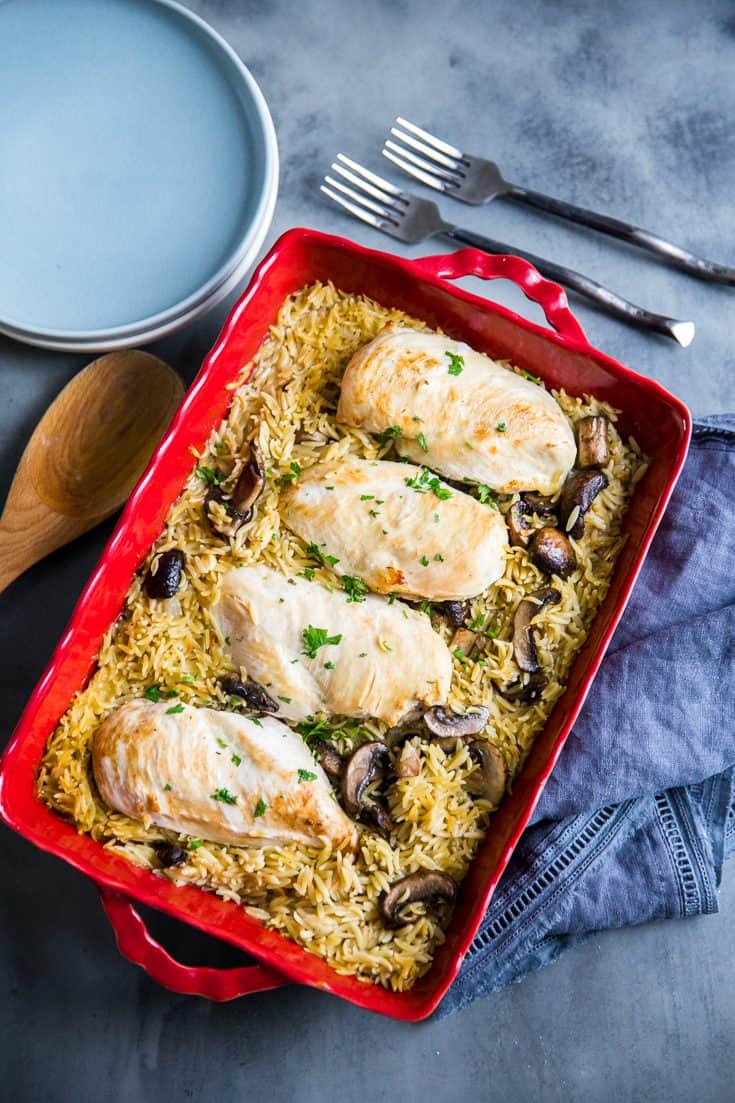Baked Chicken With Orzo Baked Chicken With Orzo