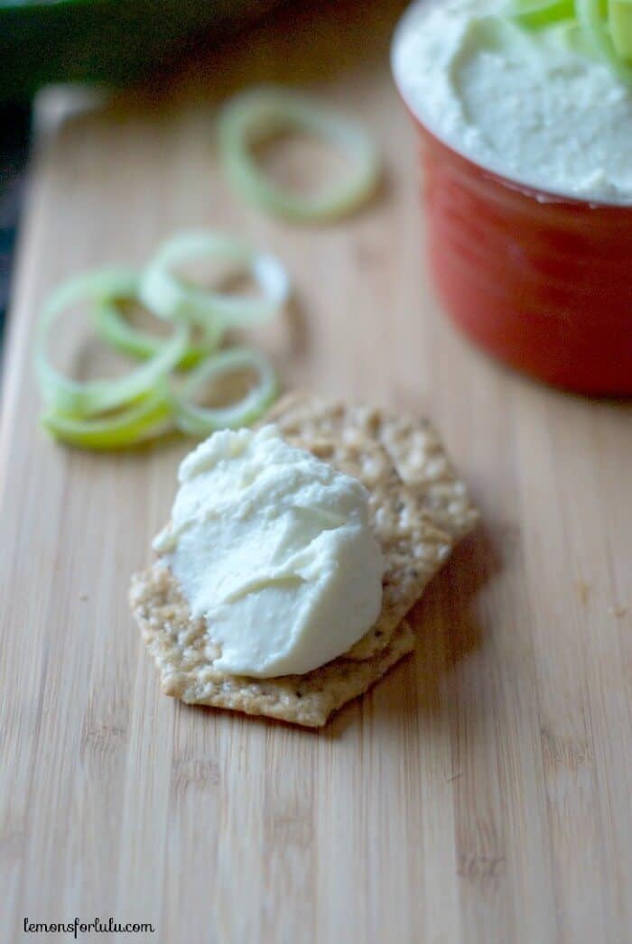 Garlic Leek and Goat Cheese Dip