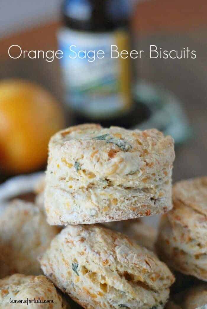 orange sage beer biscuits
