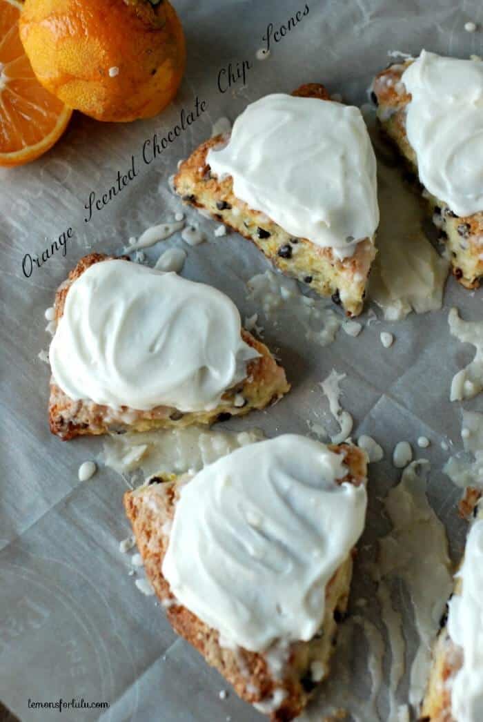 orange scented chocolate chip scones