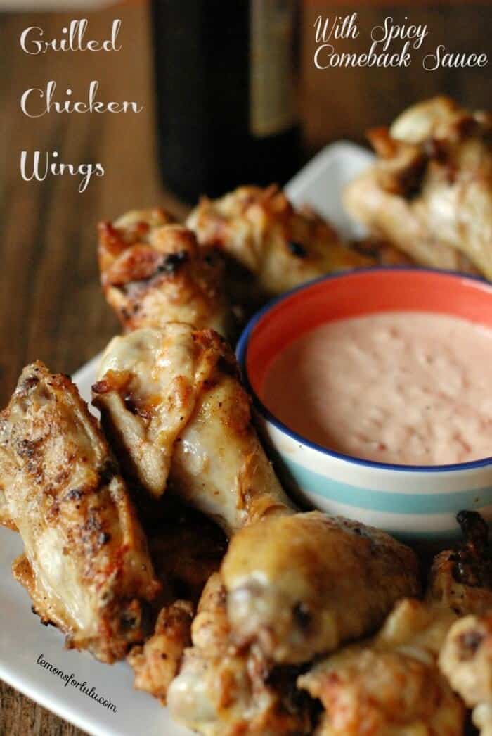 grilled chicken wings recipe with spicy comeback sauce