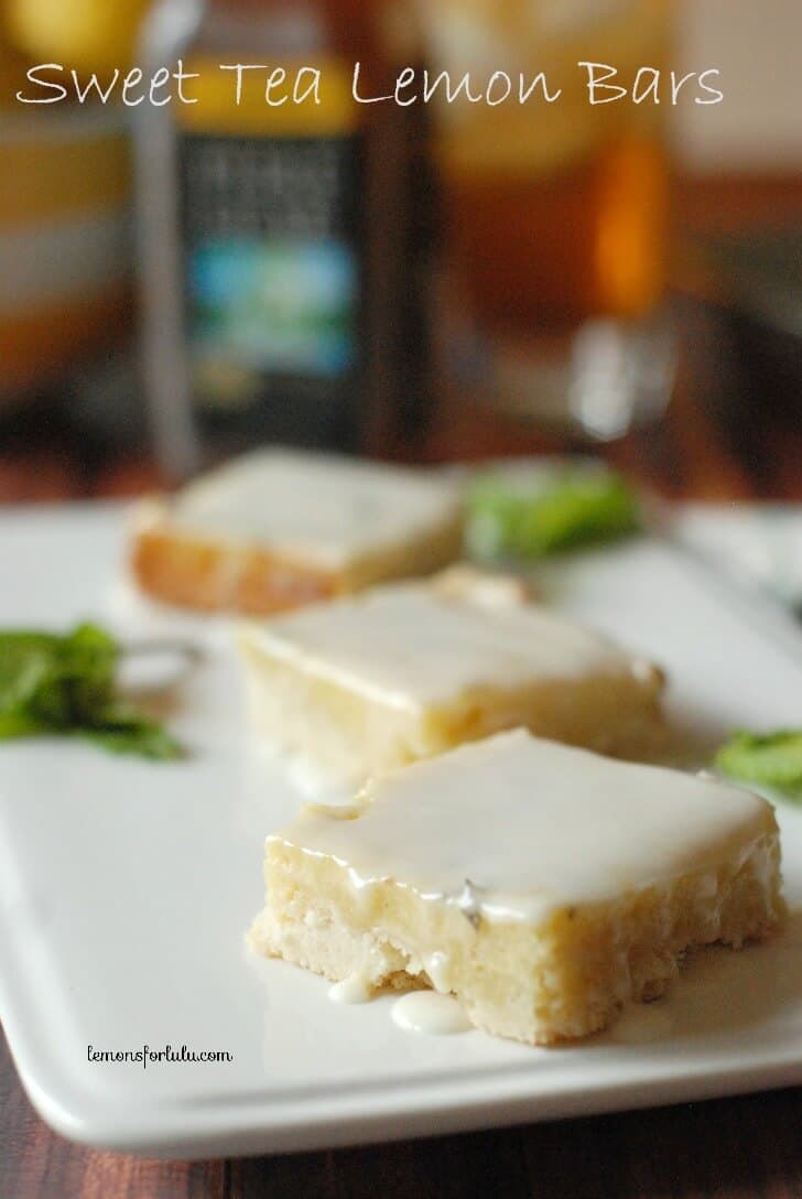 Sweet Tea Lemon Bars