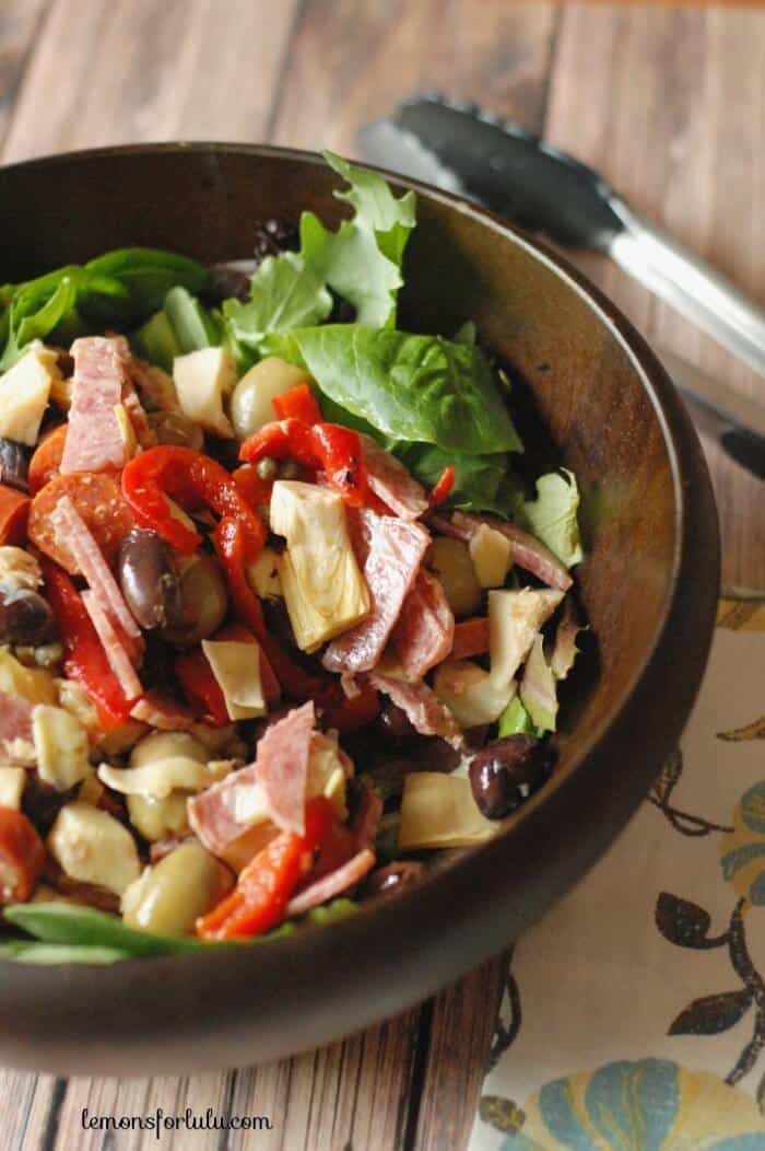 Antipasto Salad with Feta Vinaigrette