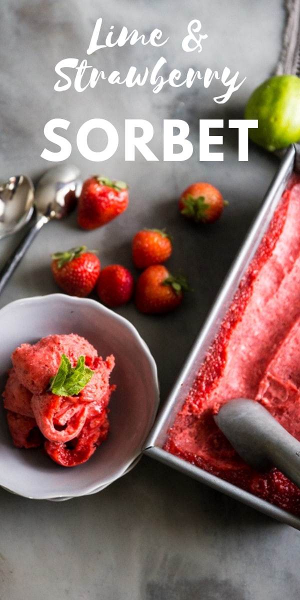Lime And Strawberry Sorbet Recipe Lemonsforlulu Com