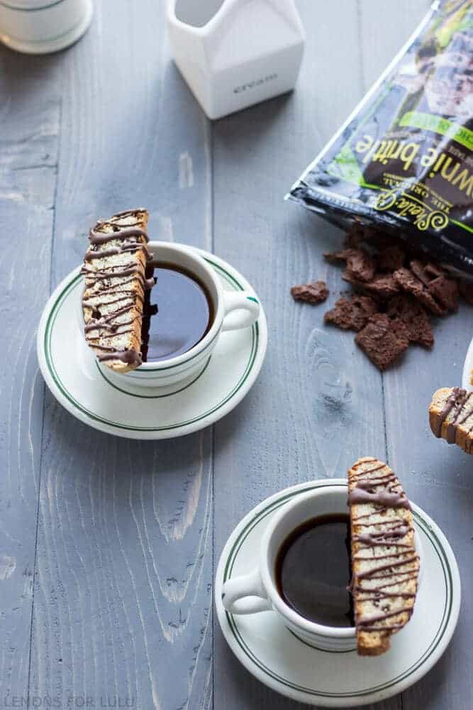 Mint Brownie Brittle Biscotti by Lemons for Lulu