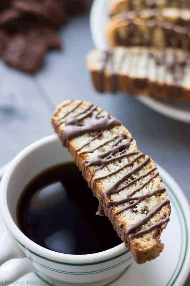 Mint Brownie Brittle Biscotti Recipe - LemonsforLulu.com