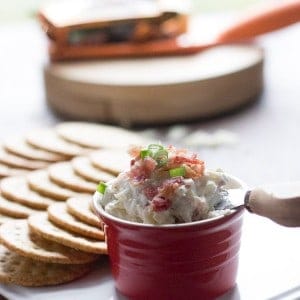 Horseradish gives this dip a little kick! Crispy bacon and creamy white cheddar cheese make it positevly addicting! lemonsforlulu.com