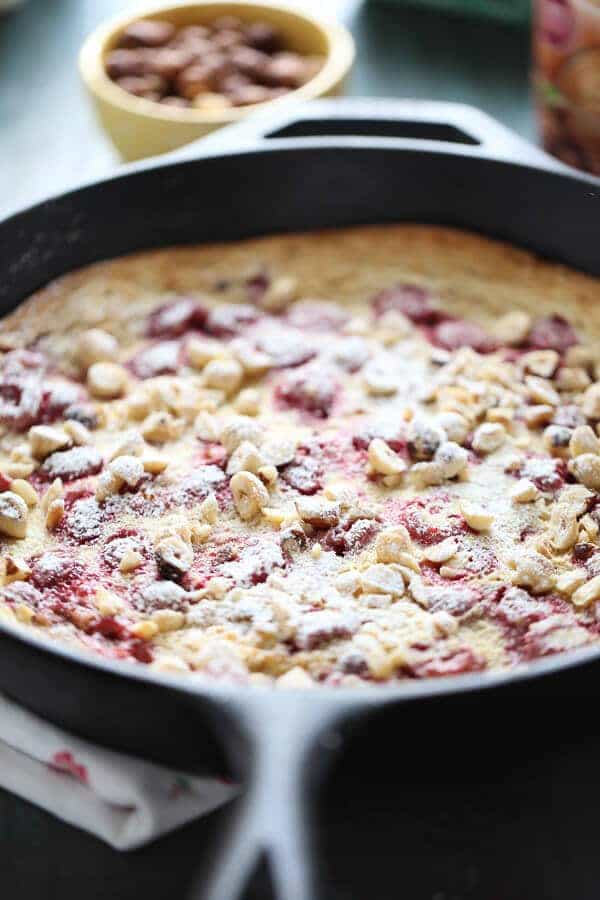 raspberry hazelnut dutch baby
