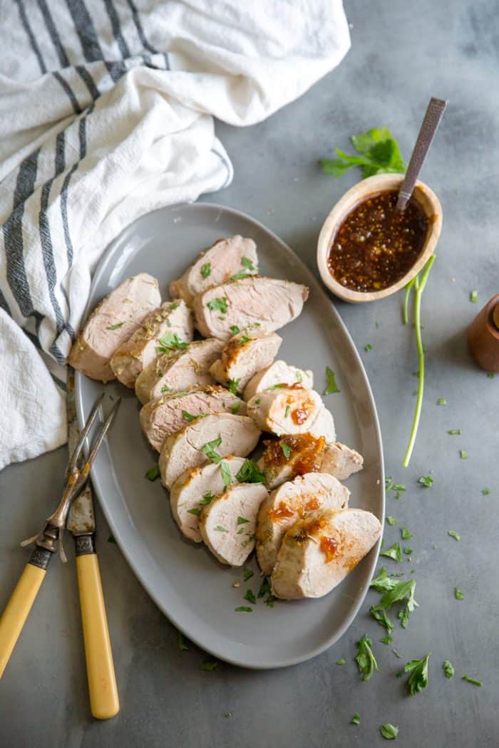 oven roasted pork tenderloin with balsamic fig sauce