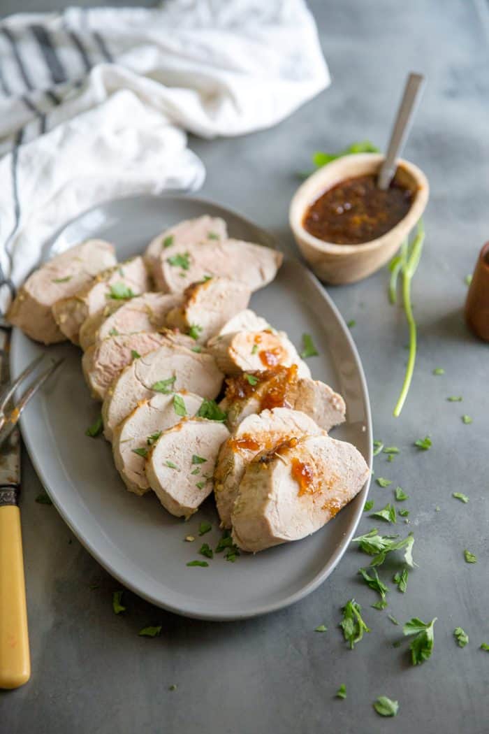 Oven Roasted Pork Tenderloin with Balsamic Fig Sauce Lemons for Lulu
