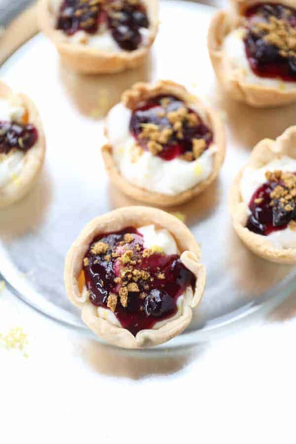 lemon blueberry mini pies