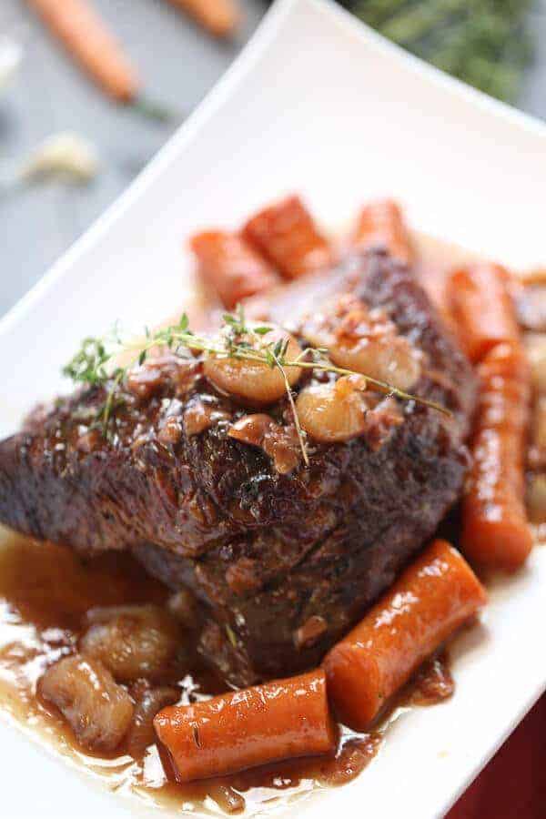 Sweet and Savory Braised Brisket - LemonsforLulu.com