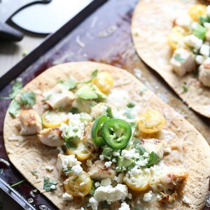 Easy Flatbread Pizza with Tequila Lime Chicken And Fresh Vegetables! lemonsforlulu.com
