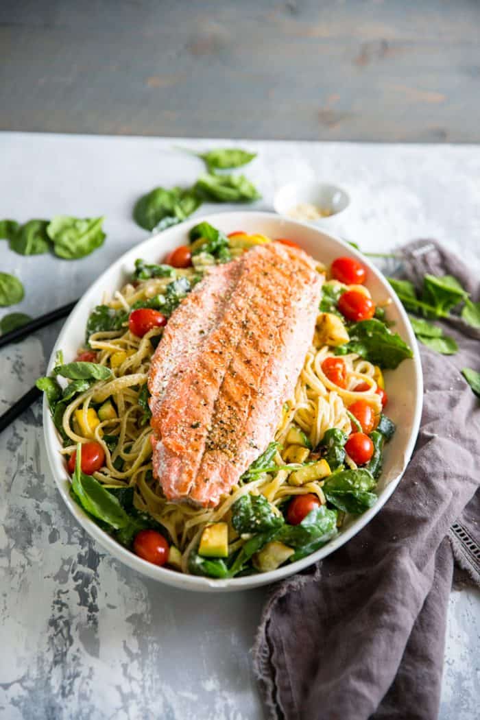 pasta primavera recipe with salmon