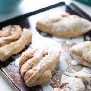 Cinnamon roll dough filled with sweet with a touch of almond! lemonsforlulu.com