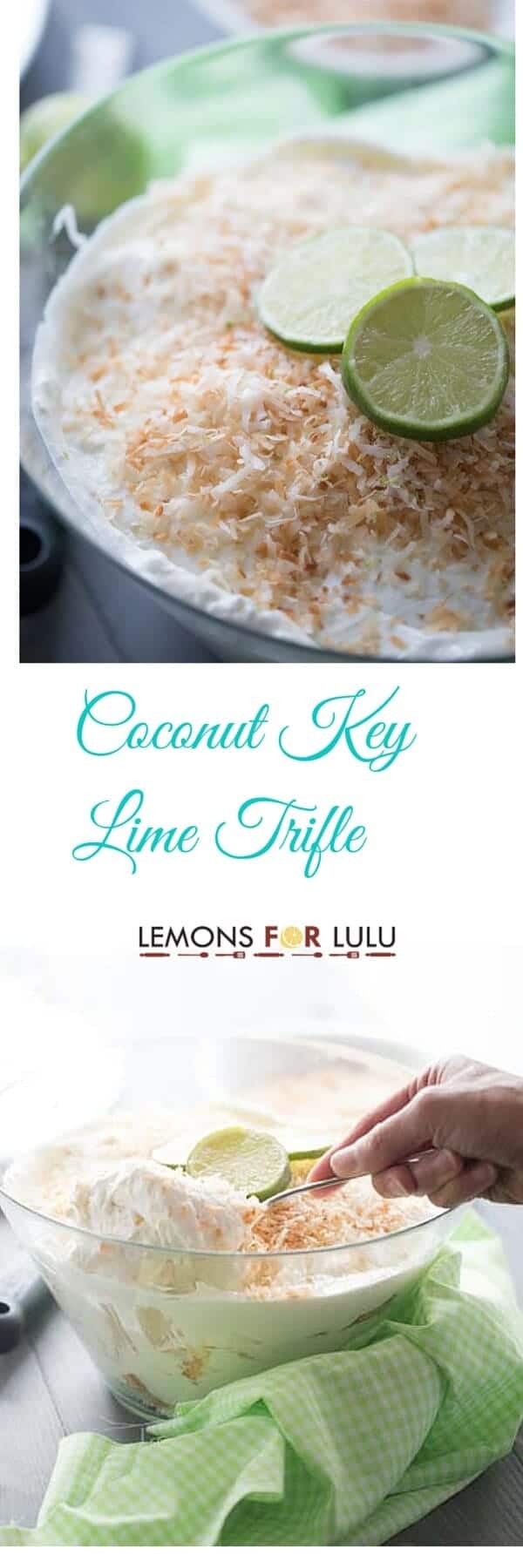 coconut key lime trifle
