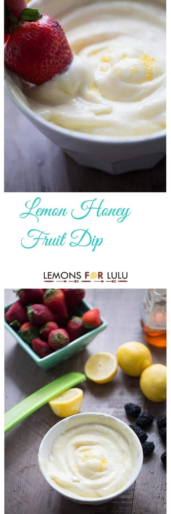 lemon honey fruit dip recipe