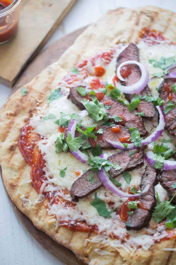 BBQ Steak Pizza {Lemons for Lulu}