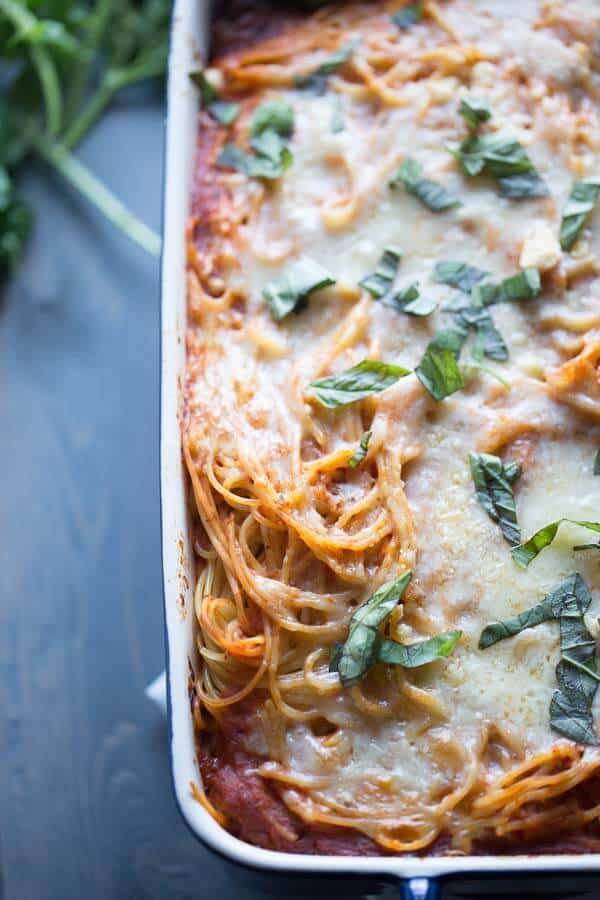 Baked Spaghetti Lasagna {Lemons for Lulu}