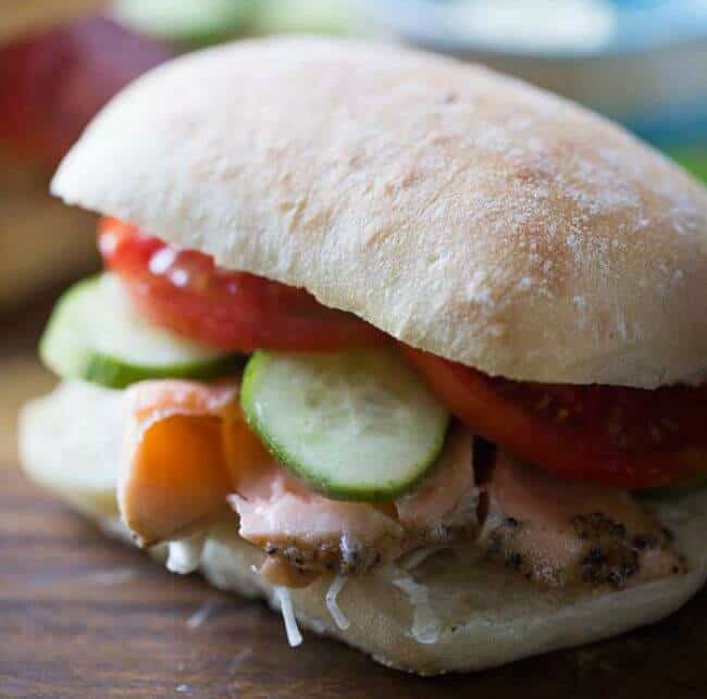 Asian Salmon Sandwich