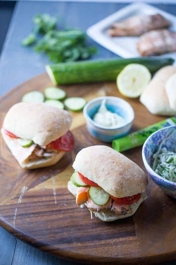 Asian Salmon Sandwich