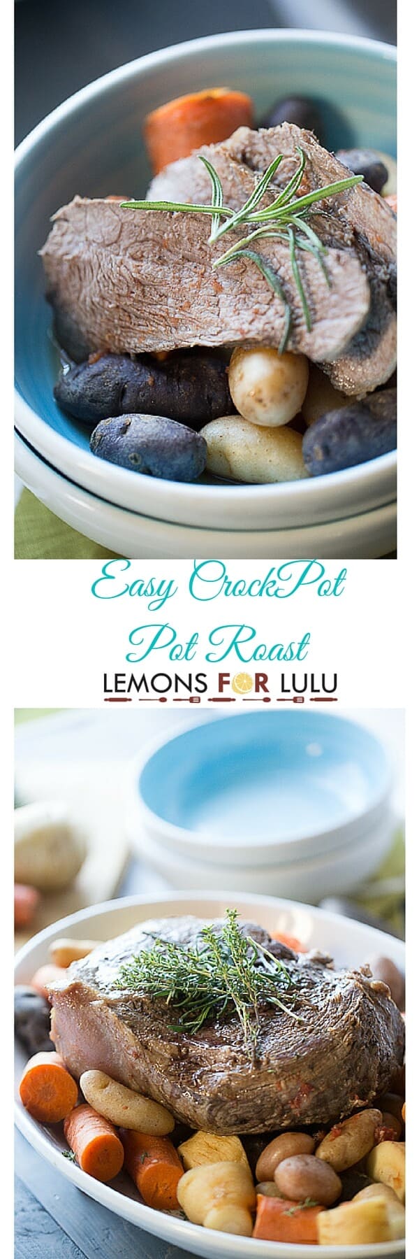 Just put everything in the crock pot, set it, and forget. Easy Crockpot Pot Roast - LemonsforLulu.com