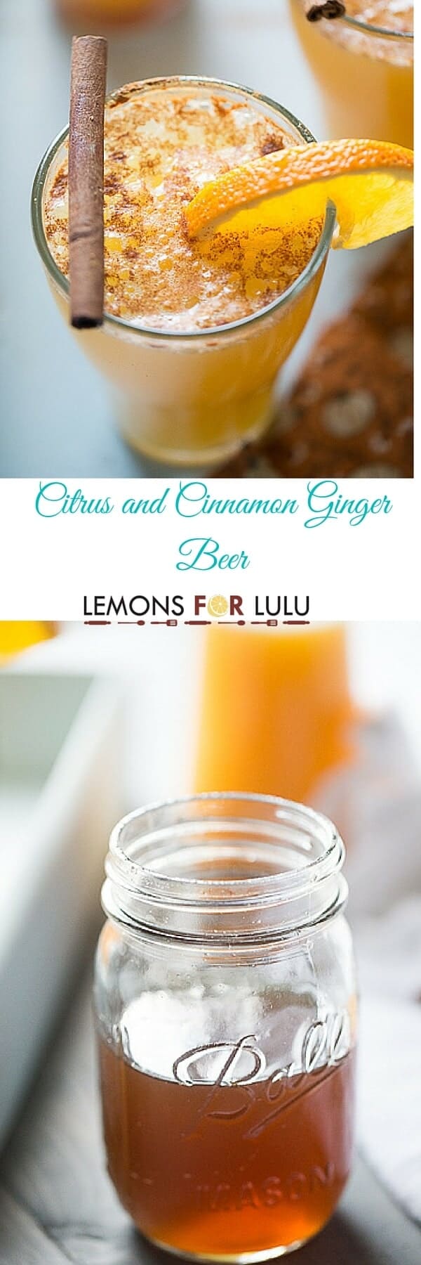 Citrus & Cinnamon Ginger Beer Recipe Lemons for Lulu