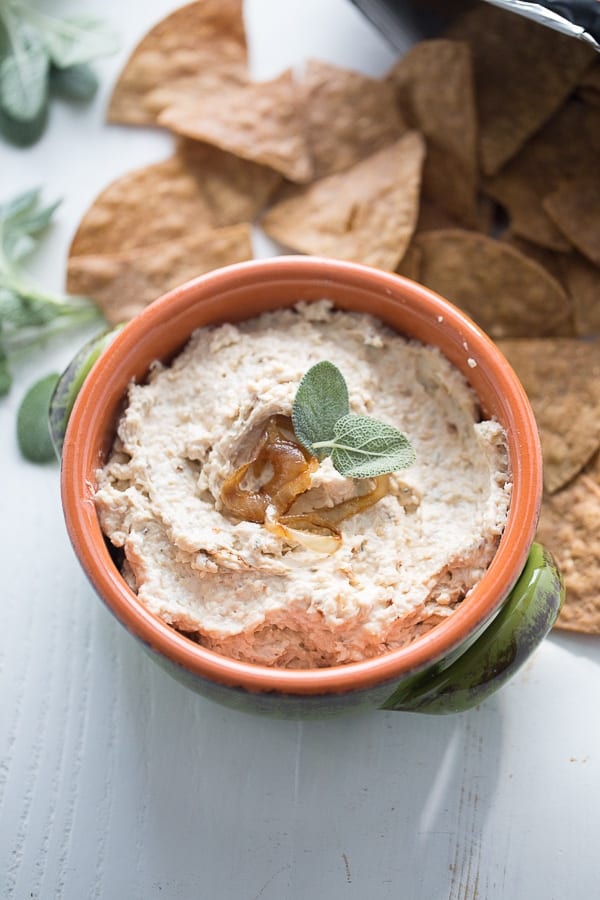 Sage, Caramelized Onion and Gruyere Cheese Dip