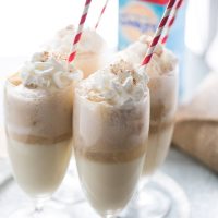Eggnog Ice Cream Float