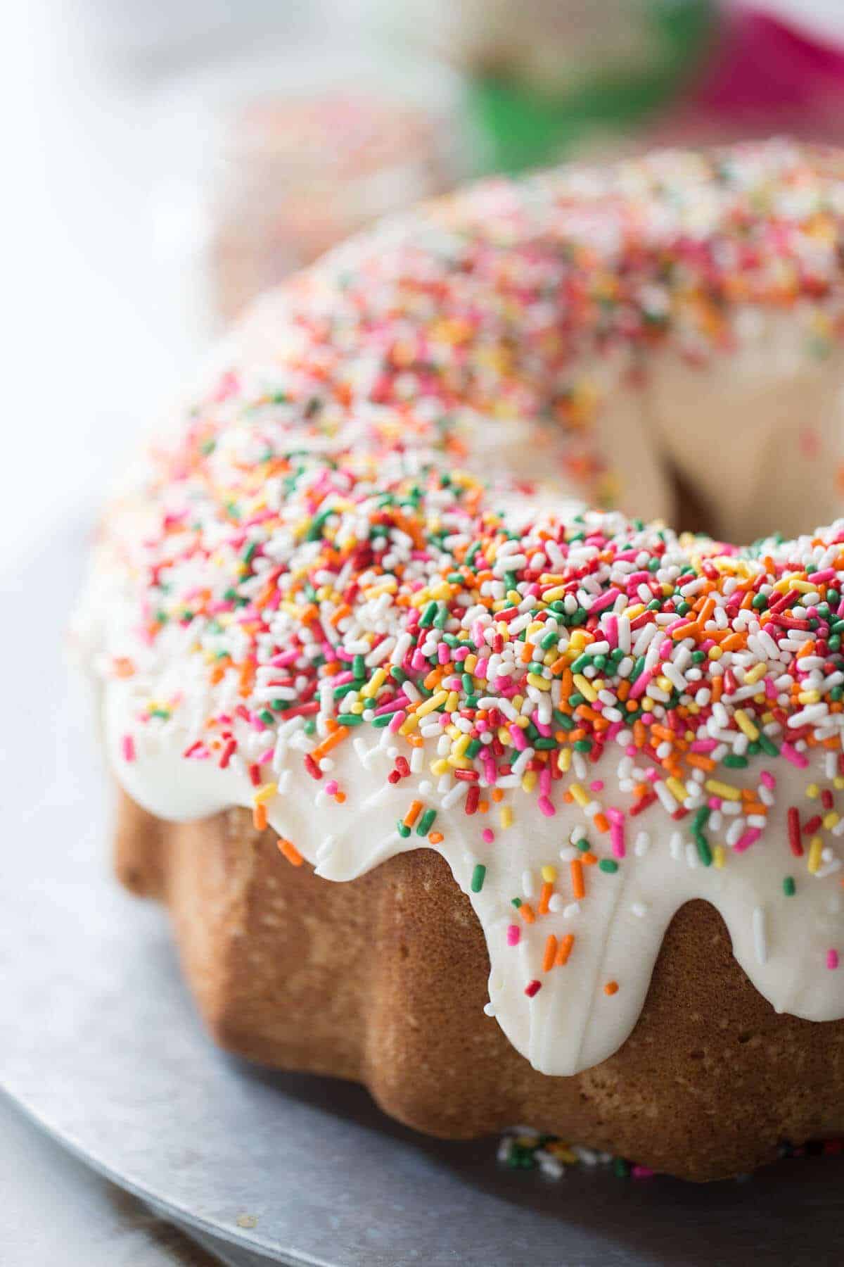 Frosted Sugar Cookie Bundt Cake {Lemons for Lulu}