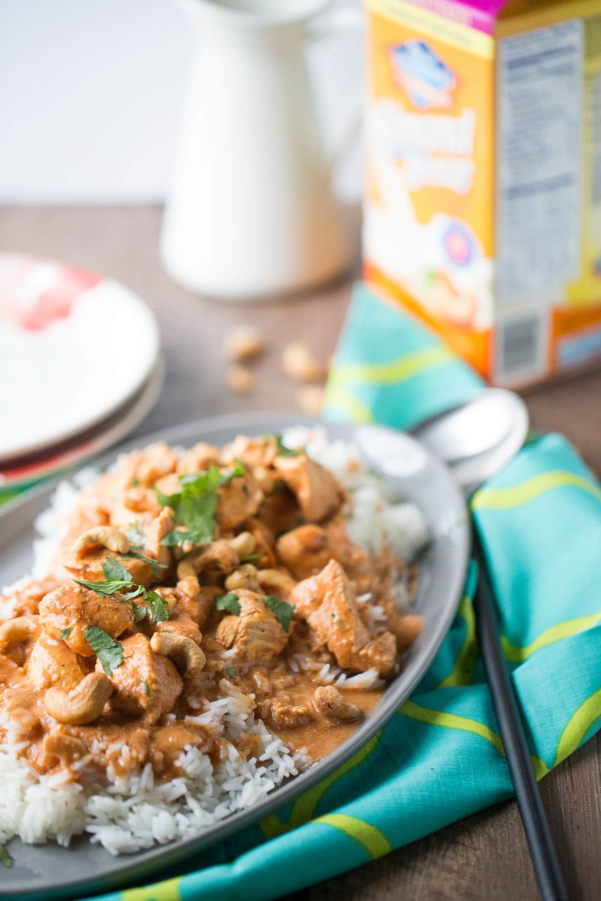 Easy Chicken Curry Recipe with Cashews - LemonsforLulu.com