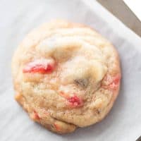 This cookie recipe is extra good with two kinds of chocolate chips in each bite! These double chocolate chip cookies also feature sweet maraschino cherries for fun and for flavor! lemonsforlulu.com