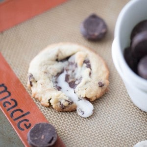Peppermint chocolate chip cookies are soft and minty; the kind of cookie that is begging for a tall glass of milk!