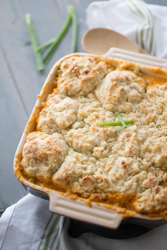 buffalo chicken cobbler