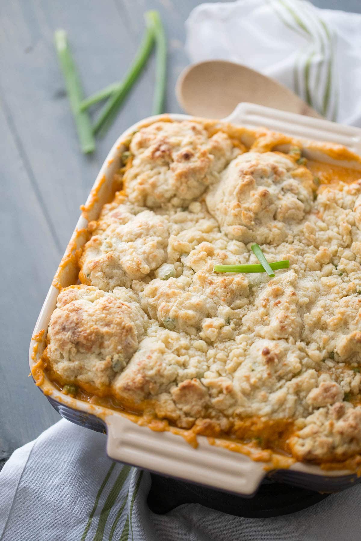 Buffalo Chicken Cobbler {Lemons for Lulu}