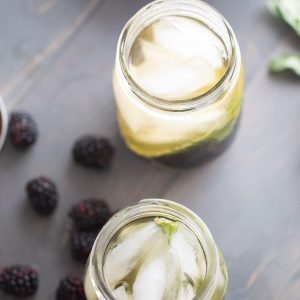 This cold brewed blackberry basil iced tea recipe packs a flavor-packed punch and is so easy to keep on hand!