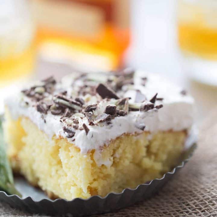 Mint Julep Poke Cake | LemonsforLulu.com