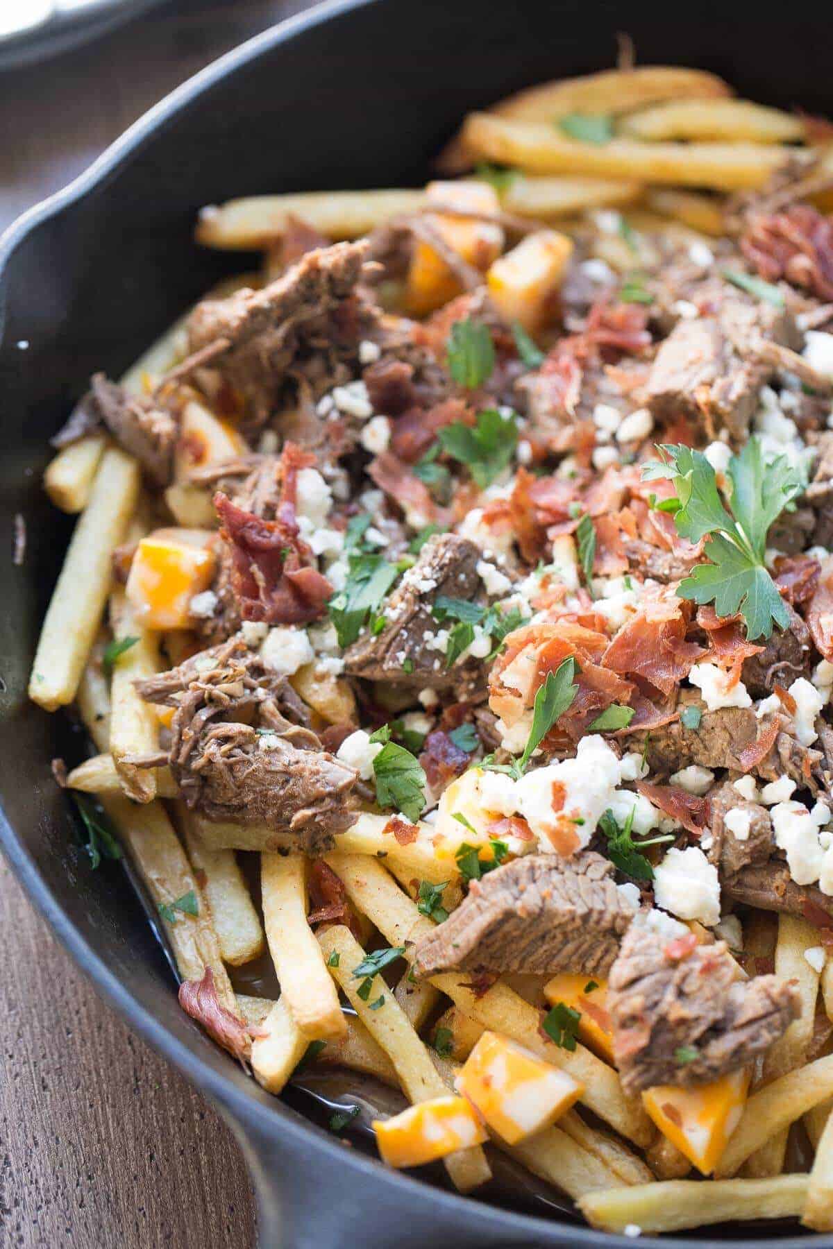 Poutine Recipe with Beef Brisket and Bacon