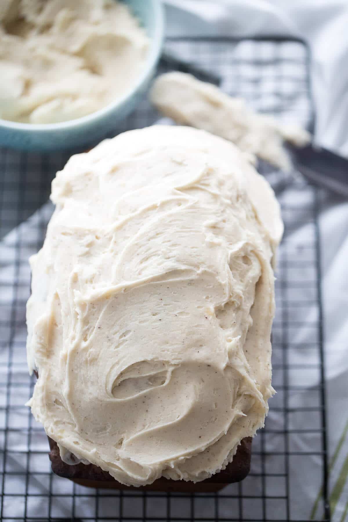 Quick Bread Recipe with Toasted Pecans and Browned Butter Frosting